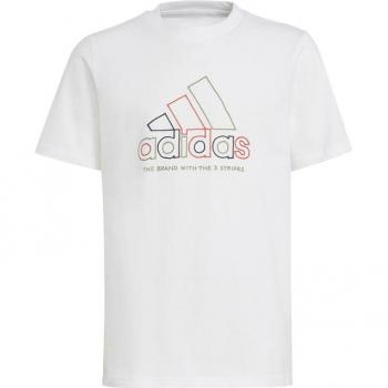 Camiseta infantil adidas Xpress Street Jam Graphic blanca