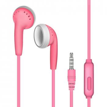 Auriculares Portátiles con Cable Plano 3.5mm a Prueba de Sudor con Micrófono y Control de Línea para Smartphones Samsung, HUAWEI y Xiaomi