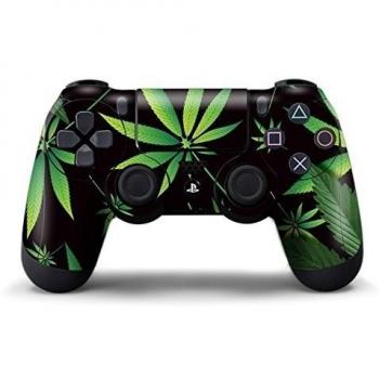 Juego de skin para un mando, diseño de Weeds Negro [PlayStation 4]
