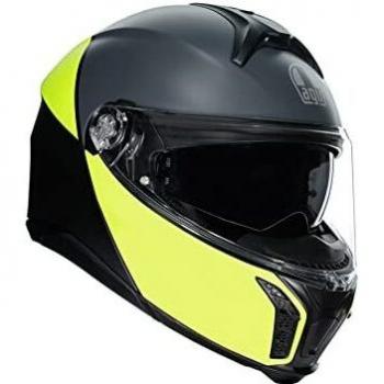 AGV CASCO TOURMODULAR MULTI M BAL MATT BLACK/YEL FL/GREY
