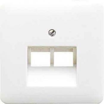 PLACA CENTRAL PARA TOMA TELÉFONO UAE 2x8P NEGRO 0712115405 JUNG
