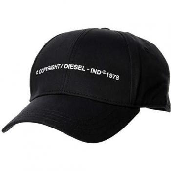 Diesel, Gorra de Comixi con Logo Copyright, Negro, DSL_00SHI0 0NAUI 900 - One Size