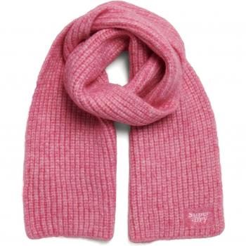 Bufanda mujer Superdry Rib Logo rosa