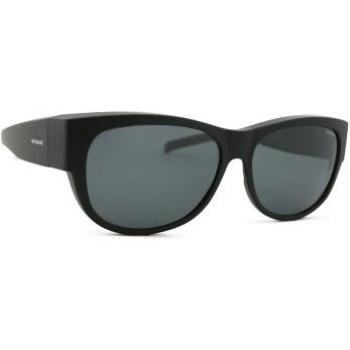 Polaroid Oval Unisex Polarized Sunglasses - Matte Black Grey - Model PLD 9004/S DL5 Y2 58