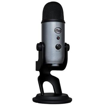 Blue Microphones Yeti - Micrófono USB para grabación y transmisión en PC y Mac, transmisión de juegos, llamadas de Skype, transmisión de Youtube, Plug and Play, color Gris Lunar