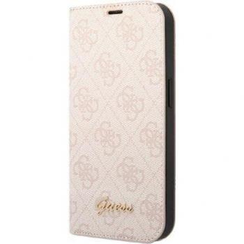 Funda Folio Guess 4G Rosa con Logo Metálico para iPhone 14 Pro