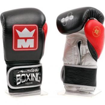 Montana Twin Identity Artificial Leather Boxing Gloves for Bag - Black S-M