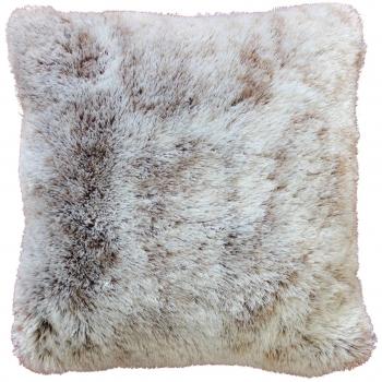 Douceur d 'Intérieur 1605605 cojín imitación piel Antartic poliéster 40 x 40 cm choco