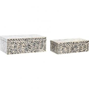 Caja-Joyero DKD Home Decor Nácar Moderno 36 x 20 x 13 cm