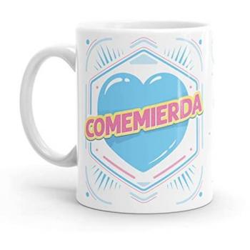 Taza Original Insulto Comemierda - Resistente al Microondas y Lavavajillas