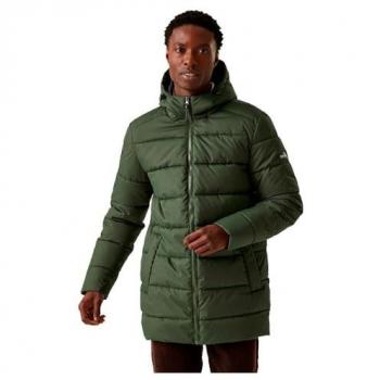 Regatta Men's Dark Khaki Water-Repellent Padded Jacket Size L