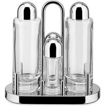 Alessi 5070 dispensador de aceite/vinagre Lata Vidrio, Acero inoxidable Acero inoxidable, Transparente - Dispensador de aceite/vinagre