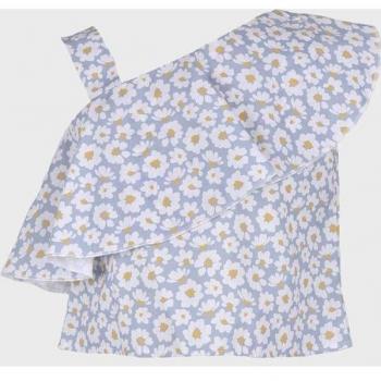 Blusa de niña asimétrico con flores