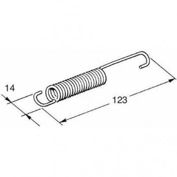 Buzzetti Muelle para Caballete Central, Plata
