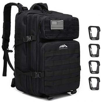 ZEHNHASE Mochila Táctica Impermeable 45L Gran Capacidad Nylon 600D Múltiples Bolsillos para Senderismo Acampada, Montañismo, Caza, Aire Libre Ciclismo y más