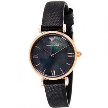 Emporio Armani Womens Analogue Quartz Watch with Leather Strap AR11060