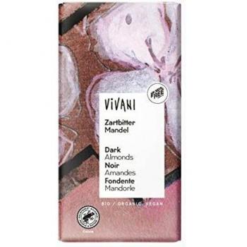 Chocolate Negro 55% Santo Domingo con Almendras BIO - Vivani - 100g
