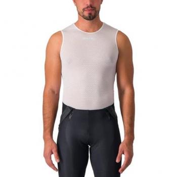 Camiseta Interior Sin Mangas Castelli Pro Mesh 2.0 Blanco - XXL