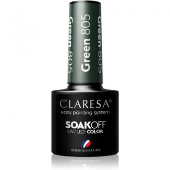 Esmalte semipermanente Soak off Claresa - Tono 805: Green, 5 g