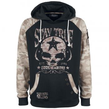 Rock Rebel by EMP The New Game Sudadera con Capucha Negro/Camuflaje S