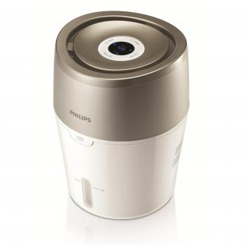 Philips HU4803/01 – Humidificador con tecnología NanoCloud de evaporación inteligente y control automático, tamaño de habitación recomendada 25 m², color beige y blanco