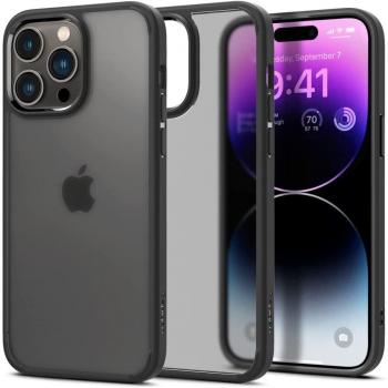 Funda Ultra Híbrida Spigen para iPhone 14 Pro Max 6.7 Color Negro Frost