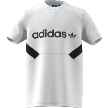 adidas J TRF FT Tee Camiseta, Niños, Blanco / Negro, 164