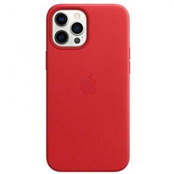 Funda de Piel MagSafe Roja para Apple iPhone 12 Pro Max
