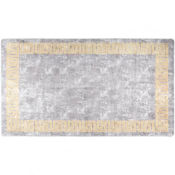 Alfombra lavable antideslizante gris 190x300 cm