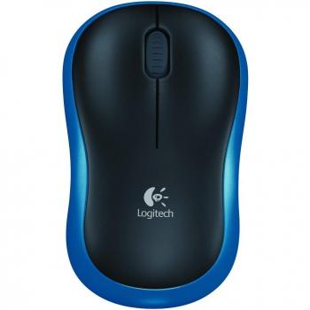 Logitech M185 Ratón Inalámbrico, 2.4GHz con Mini Receptor USB, Batería de 12 Meses, Seguimiento Óptico con Resolución de 1000 dpi, Ambidiestro, Compatible con PC, Mac, Portátil - Azul