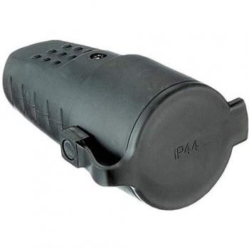 Silver Electronics 9173 Clavija hembra IP44, Negro