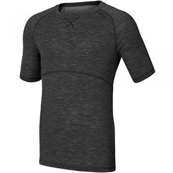 Odlo Shirt Short Sleeve Crew Neck Revolution TW Warm - Top Interior térmico para Hombre, Color Negro, Talla 2XL