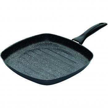 Jata Hogar GEA28 Tambora Grill, Acero, Negro, 28 cm