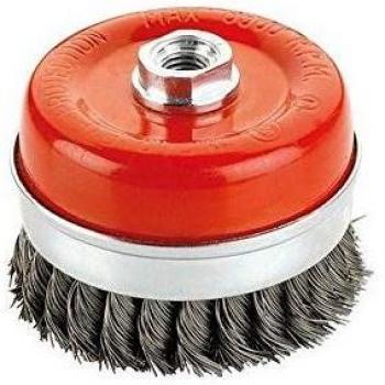 Alyco 197624 - Cepillo taza trenzado 125 mm para miniamoladora