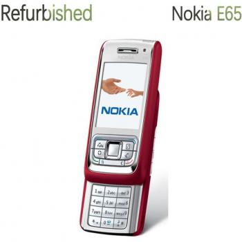 Teléfono Móvil Nokia E65 Original Refurbished 90% Nuevo Color Rosa Simple Set