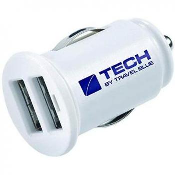 Cargador de Coche Dual USB 2.1A Travel Blue
