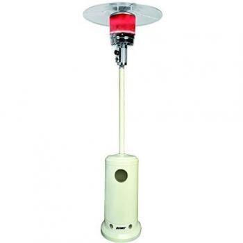 Estufa de Gas Exterior Redonda Vigor con Linterna y Ruedas 13,5 kW