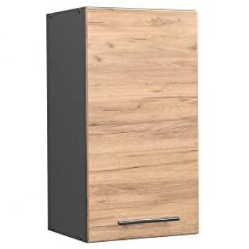 Armario colgante Fame-Line, Roble dorado y Anthracita, 40 cm