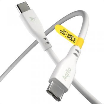 Cable de carga/sincronización USB-C a USB-C Cablebird CS11, 60W, 1 m, color blanco