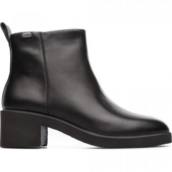 CAMPER Wonder Smooth Leather Ankle Boots for Women - Black, Size 35/5