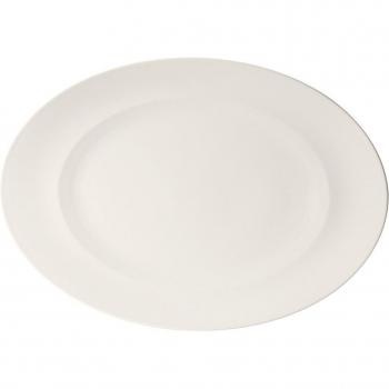 Villeroy & Boch For Me Oval Platter, White, Porcelain, Dishwasher Safe, Microwave Safe, 14.5 x 10.5 inches