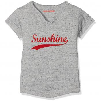 ZADIG&VOLTAIRE T-Shirt Col TUNISIEN, Camiseta para Niñas,