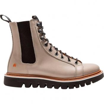 Botines unisex de piel con cierre elástico Art 1403 GRASS WAXED SESAME/TORONTO color Sesame