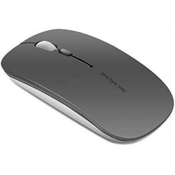 Coener Ratón Inalámbrico Recargable, Q5 Mouse Wireless 2.4G Mute de Mouse Inalambrico, Ultra Delgado,1600 dpi Ajustable para Portatil/Computadora/Windows/Linux/Vista/PC/Mac