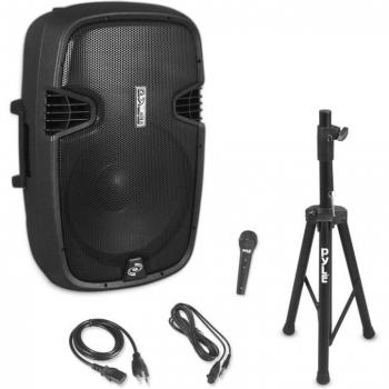 Pyle Wireless Bluetooth Portable PA Speaker System with Rechargeable Battery and 15-Inch Woofer