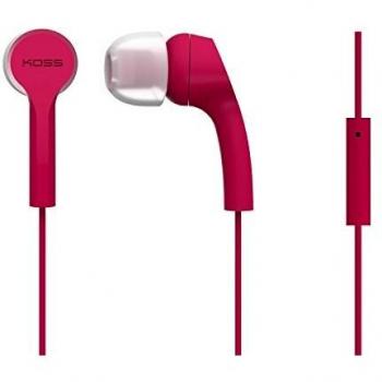 Koss KEB9i Auriculares Intraurales con Micrófono, Conexión Jack 3.5mm, Diseño de Botón, Sonido con Graves Mejorados, Ligeros y Cómodos,