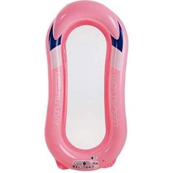 Colchoneta Hinchable Rejilla con Respaldo Rosa 160x90cm - Unisex Adulto