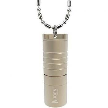 WUBEN®G342 Mini Collar Linterna 130 Lúmenes Cargador USB Linterna LED con 2 Modos IPX8 10180 Baterías resistente al agua foco adjustable para Ciclismo, Camping, Montañismo, Senderismo y actividades Material de la aleación de aluminio