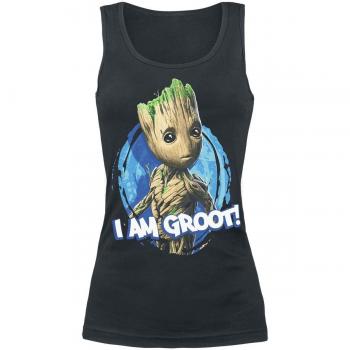 Guardianes De La Galaxia 2 - I Am Groot Top Mujer Negro XS