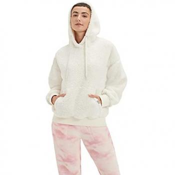 UGG Women's Loyra Sherpa Fleece Hoodie in Beige, Size XS
